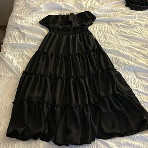 Black Strapless Dress